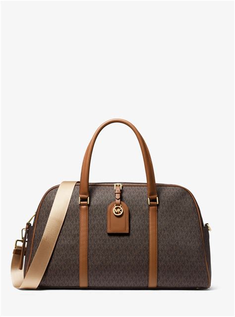 michael michael kors bedford legacy extra-large logo weekender bag|Michael Kors bedford weekender.